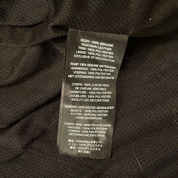 Harley Davidson Leather Riding Jacket with pink Skull detail on back SZ 2XL - Picture 5 of 10